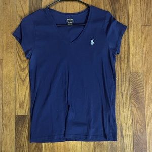 RALPH LAUREN v neck short sleeve tee